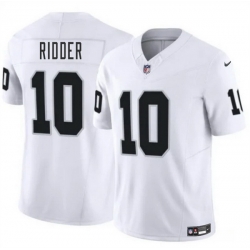 Men Las Vegas Raiders 10 Desmond Ridder White 2024 F U S E  Vapor Stitched Football Jersey