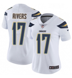 Womens Nike Los Angeles Chargers 17 Philip Rivers White Vapor Untouchable Limited Player NFL Jersey