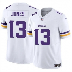 Men Minnesota Vikings 13 Daniel Jones White 2024 F U S E  Vapor Untouchable Limited Stitched Jersey