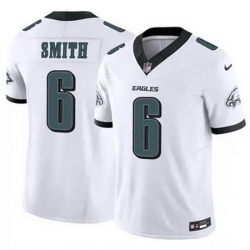 Men Philadelphia Eagles DeVonta Smith #6 White F U S E Stitched NFL Jersey