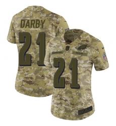 Nike Eagles #21 Ronald Darby Camo Women Stitched NFL Limited 2018 Salute to Service Jersey