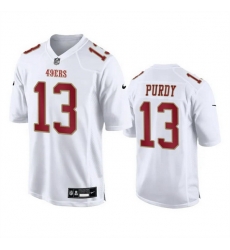 Men San Francisco 49ers 13 Brock Purdy White Fashion Vapor Untouchable Limited Stitched Football Jersey