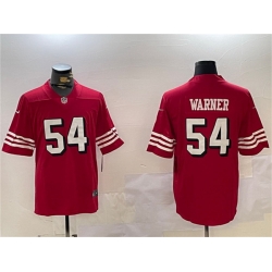 Men San Francisco 49ers 54 Fred Warner Red Vapor Untouchable Limited Stitched Jersey