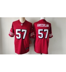 Men San Francisco 49ers 57 Dre Greenlaw Red Alternate 2024 F U S E  Vapor Untouchable Limited Stitched Football Jersey