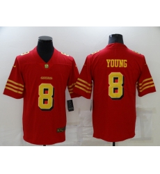 Men's San Francisco 49ers #8 Steve Young Red Gold Untouchable Limited Jersey