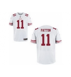 Nike San Francisco 49ers 11 Quinton Patton White Elite NFL Jersey