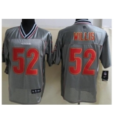 Nike San Francisco 49ers 52 Patrick Willis Grey Elite Vapor NFL Jersey