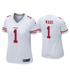 Women San Francisco 49ers 1 Jimmie Ward White Vapor limited Jersey