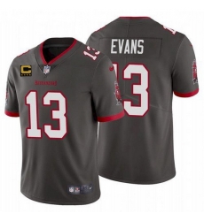 Men Tampa Bay Buccaneers 13 Mike Evans 2022 Grey With 4 Star C Patch Vapor Untouchable Limited Stitched Jersey