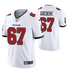 Men Tampa Bay Buccaneers 67 Luke Goedeke White Vapor Untouchable Limited Stitched Jersey