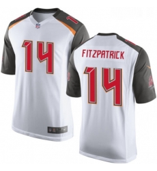 Mens Nike Tampa Bay Buccaneers 14 Ryan Fitzpatrick Game White NFL Jersey