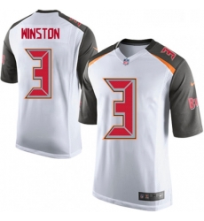 Mens Nike Tampa Bay Buccaneers 3 Jameis Winston Game White NFL Jersey