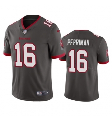 Men's Tampa Bay Buccaneers #16 Breshad Perriman Grey Vapor Untouchable Limited Stitched Jersey