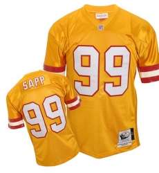 Mitchell & Ness Tampa Bay Buccaneers 99 Warren Sapp Authentic Throwback yellow