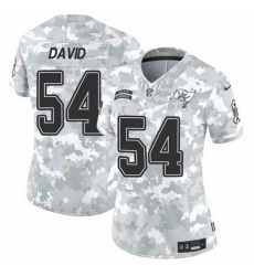 Women Tampa Bay Buccaneers 54 Lavonte David 2024 F U S E Arctic Camo Salute To Service Limited Stitched Football Jersey