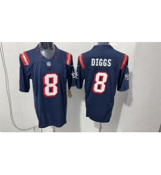 Men New England Patriots 8 Stefon Diggs Navy F U S E Vapor Limited Stitched Football Jersey Men New England Patriots 8 Stefon Diggs Navy F U S E Vapor Limited Stitched Football Jersey