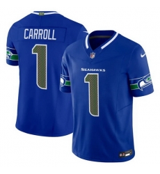 Men Seattle Seahawks 1 Pete Carroll Royal 2025 F U S E Rivalries Vapor Untouchable Limited Stitched Football Jersey Men Seattle Seahawks 1 Pete Carroll Royal 2025 F U S E Rivalries Vapor Untouchable Limited Stitched Football Jersey