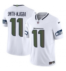 Men Seattle Seahawks 11 Jaxon Smith Njigba White 2025 F U S E Rivalries Vapor Untouchable Limited Stitched Football Jersey Men Seattle Seahawks 11 Jaxon Smith Njigba White 2025 F U S E Rivalries Vapor Untouchable Limited Stitched Football Jersey