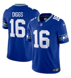 Men Seattle Seahawks 16 Trevon Diggs Royal 2025 F U S E Throwback Vapor Limited Stitched Football Jersey Men Seattle Seahawks 16 Trevon Diggs Royal 2025 F U S E Throwback Vapor Limited Stitched Football Jersey