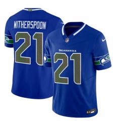 Men Seattle Seahawks  21 Devon Witherspoon Royal 2025 F U S E   Rivalries  Vapor Untouchable Limited Stitched Football Jersey