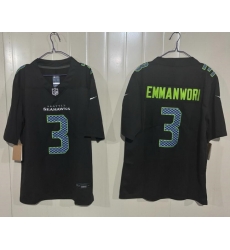 Men Seattle Seahawks 3 Nick Emmanwori Black 2025 F U S E Vapor Untouchable Limited Stitched Football Jersey Men Seattle Seahawks 3 Nick Emmanwori Black 2025 F U S E Vapor Untouchable Limited Stitched Football Jersey