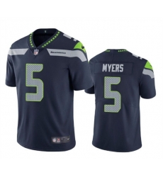 Men Seattle Seahawks 5 Jason Myers Navy Vapor Untouchable Limited Stitched Jersey