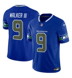 Men Seattle Seahawks  9 Kenneth Walker III Royal 2025 F U S E   Rivalries  Vapor Untouchable Limited Stitched Football Jersey