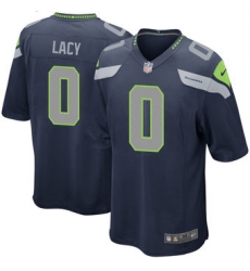 Men's Seattle Seahawks Eddie Lacy Nike Navy Game Jersey