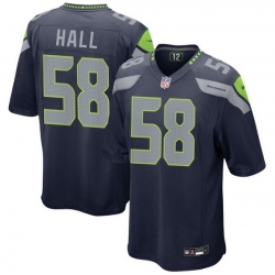 Seattle Seahawks 58 Derick Hall Navy 2026 F U S E Vapor Untouchable Limited Stitched Football Jersey