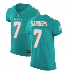 7 Elite Jason Sanders Aqua Green Nike NFL Home Mens Jersey Miami Dolphins Vapor Untouchable