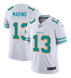 Dolphins 13 Dan Marino White Mens Stitched Football Limited Team Logo Fashion Jersey