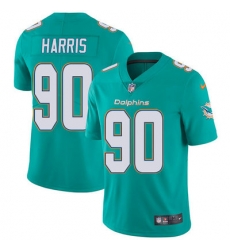 Nike Dolphins #90 Charles Harris Aqua Green Team Color Mens Stitched NFL Vapor Untouchable Limited Jersey