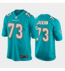 men austin jackson miami dolphins aqua game jersey 