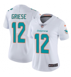 Nike Dolphins #12 Bob Griese White Womens Stitched NFL Vapor Untouchable Limited Jersey