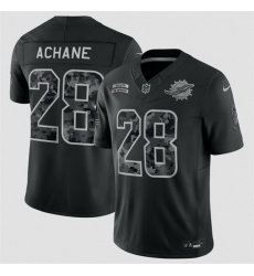 Youth Miami Dolphins De%%E2%%80%%99Von Achane Black 2026 Salute to Service Limited Stitched Football Jersey