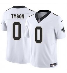 Men New Orleans Saints  0 Jordyn Tyson White 2026 F U S E Vapor Limited Stitched Football Jersey