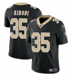 Men New Orleans Saints 35 Jacob Kibodi Black Vapor Limited Stitched Football Jersey