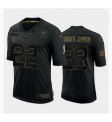 New Orleans Saints 22 Chauncey Gardner Johnson Black Salute to Service Jersey