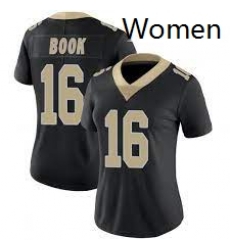 Women New Orlean Saints Ian Book 16 Black Vapor Limited Jersey