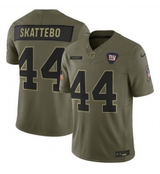 Men New York Giants 44 Cam Skattebo Olive 2025 F U S E  Salute to Service Limited Stitched Football Jersey Men New York Giants 44 Cam Skattebo Olive 2025 F U S E  Salute to Service Limited Stitched Football Jersey