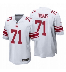 Men Nike Giant 71 Andrew Thomas White Game Jersey 2020 NFL Draft