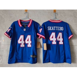 Youth New York Giants 44 Cam Skattebo Blue 2025 Draft F U S E  Throwback Untouchable Limited Stitched Jersey Youth New York Giants 44 Cam Skattebo Blue 2025 Draft F U S E  Throwback Untouchable Limited Stitched Jersey