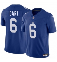 Youth New York Giants 6 Jaxson Dart Blue 2025 Draft F U S E  Vapor Untouchable Limited Stitched Jersey