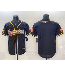 Men Washington Commanders Blank Black Limited Stitched Baseball Jersey Men Washington Commanders Blank Black Limited Stitched Baseball Jersey