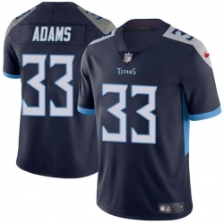 Men Tennessee Titans 33 Jamal Adams Navy Vapor Limited Stitched Football Jersey