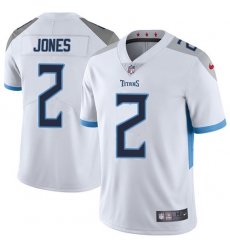 Nike Tennessee Titans 2 Julio Jones White Men Stitched NFL Vapor Untouchable Limited Jersey