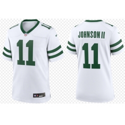 Men New York Jets Jermaine Johnson II #11 White 2024 F U S E Vapor Limited Stitched Jersey