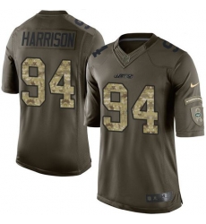 Nike Jets #94 Damon Harrison Green Mens Stitched NFL Limited Salute to Service Jersey