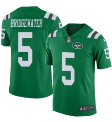 Nike Jets #5 Teddy Bridgewater Green Youth Stitched NFL Limited Rush Jersey