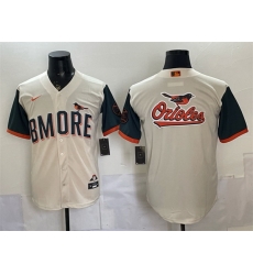 Men Baltimore Orioles Team Big Logo Natural 2026 City Connect Stadium Stitched Baseball Jersey Men Baltimore Orioles Team Big Logo Natural 2026 City Connect Stadium Stitched Baseball Jersey
